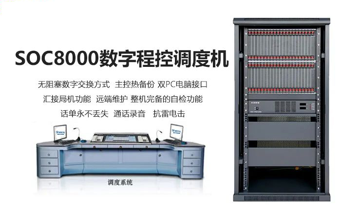 AG8亚洲国际SOC8000数字程控调理机与触摸屏调理台组网运用